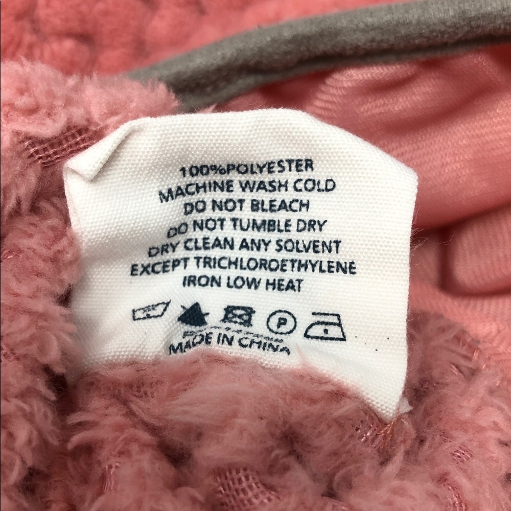 Simply Southern Pullover Pink And Gray Fleece Jacket Youth Size L - Picture 5 of 12